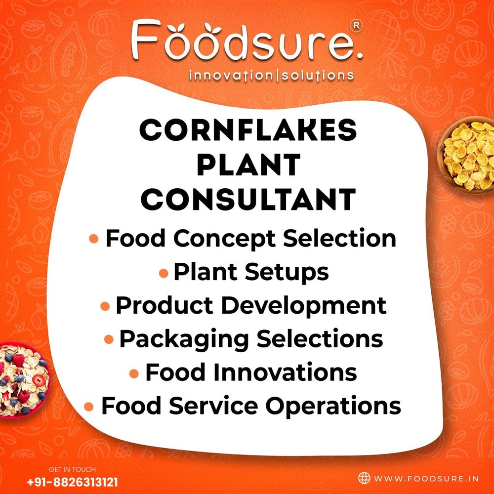 Cornflakes Making Plant, Capacity: 80-1000 kg/Hr
