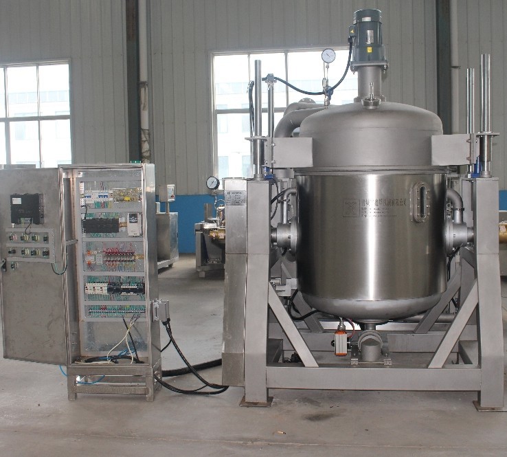 SS 304 Silver Fully Automatic Tilting Vacuum Frying Machine, 22 KW, Capacity: 250 Litre Basket Volume