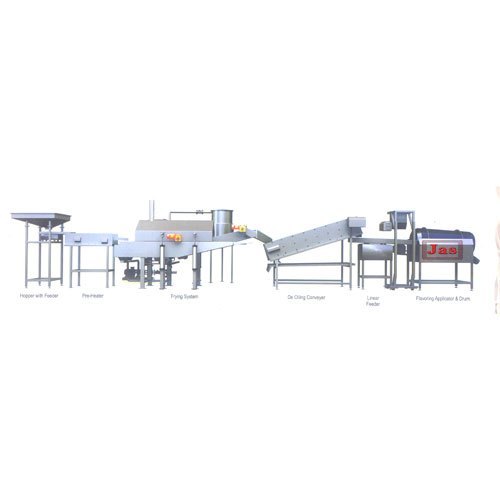 Puff Snacks Foodtruder Snack Pellet Frying Line, Capacity: 200 Kg/Hr