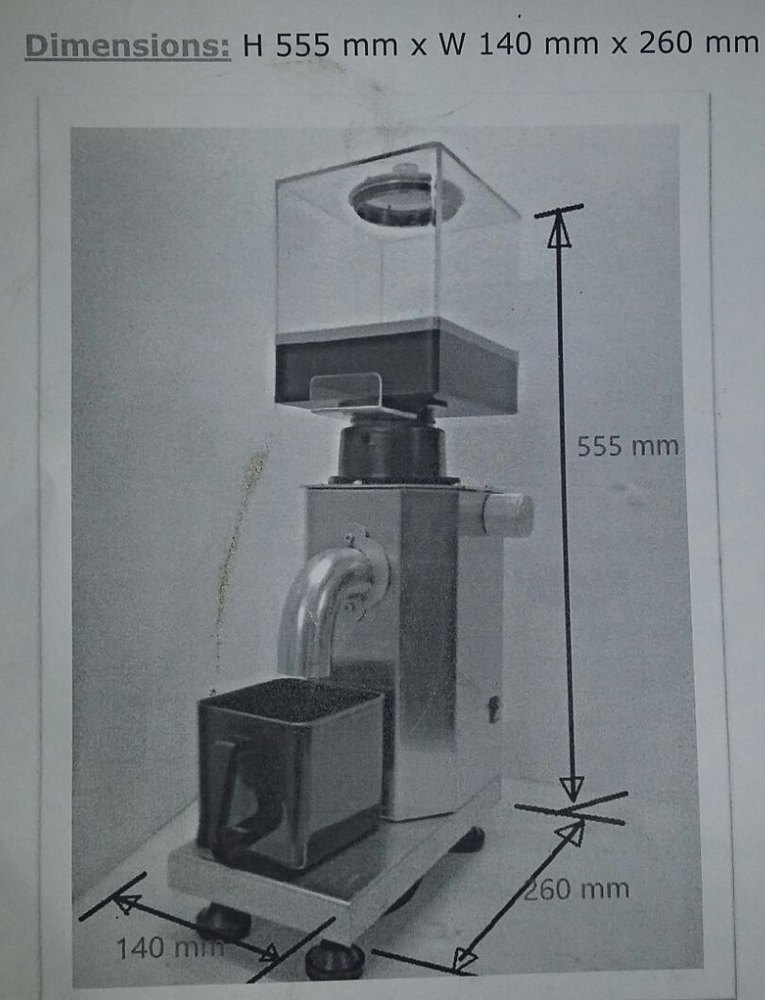 230 V A/c White, Grey Coffee Bean Grinder - Commercial, Capacity: 75 Cups