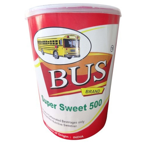 Bus Artificial Sweetener Powder, Packaging Type: Tin Box