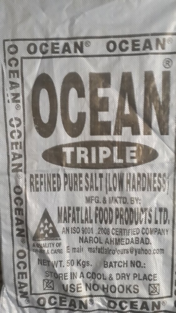 Low Hardness Vacuum Salt 150 Ppm, For Dyes And Chemical, Pack Size: 50 Kg