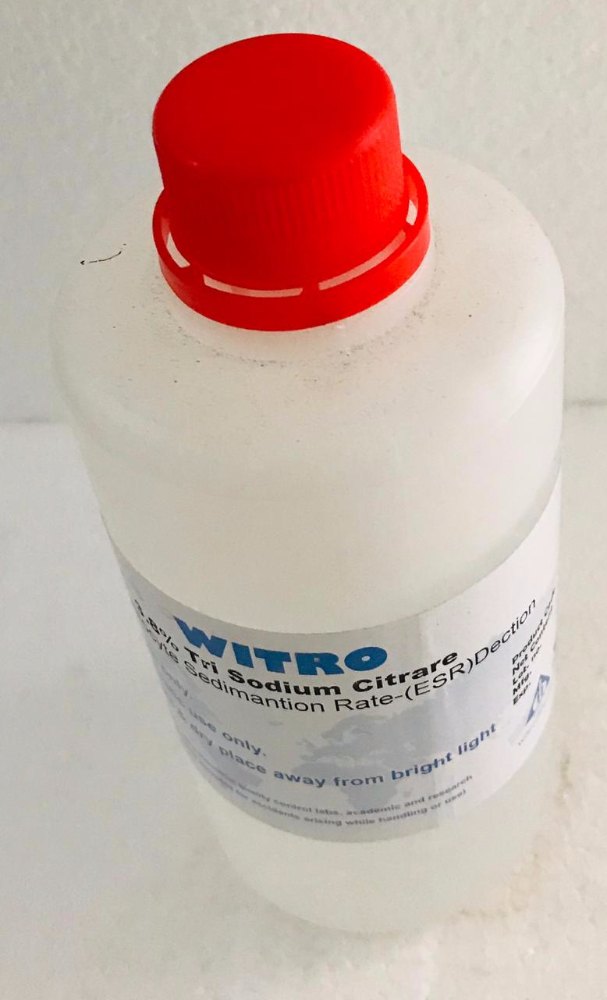 Witro 3.8% Tri Sodium Citrare, Bottle