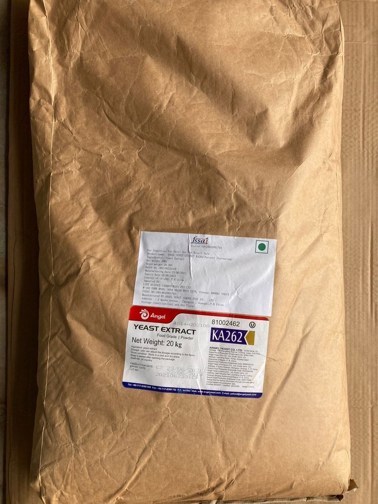 Yeast Extract KA262 - Angel Yeast, Packaging Type: Bag, Packaging Size: 20kg