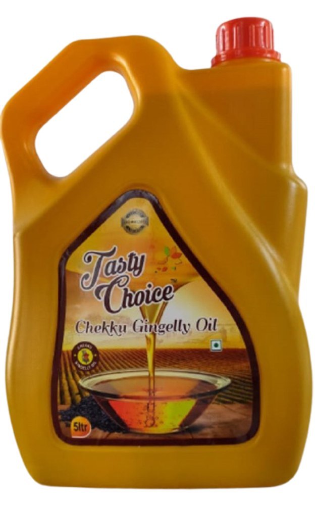 Tasty Choice Mono Saturated 5 Litre Chekku Gingelly Oil, Packaging Type: Can