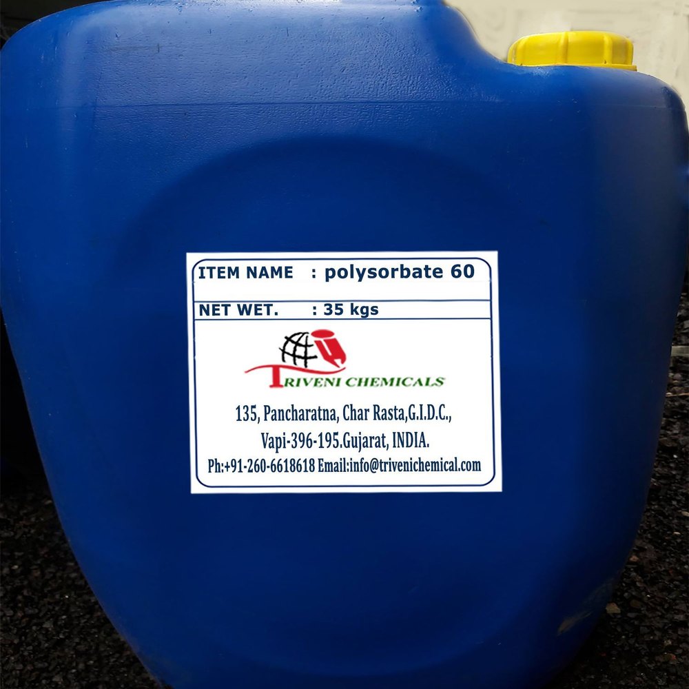 Industrial Grade Liquid Polysorbate 60