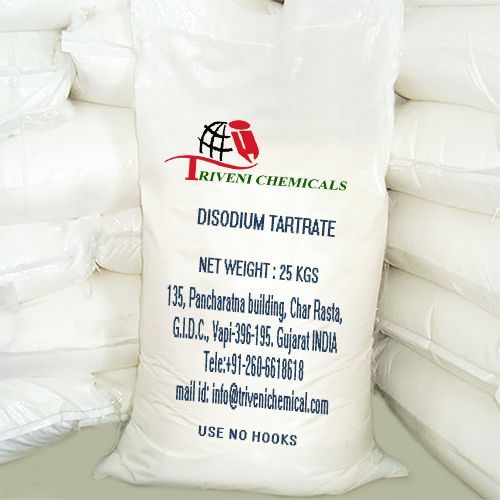 Industrial Grade Powder Disodium Tartrate, Packaging Size: 25 Kg, Packaging Type: Bag