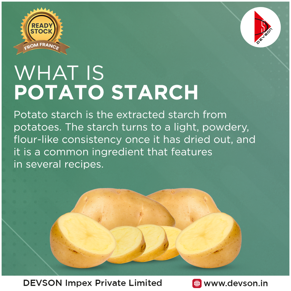 French Food Grade Potato Starch Powder, Packaging Size: 25 Kgs