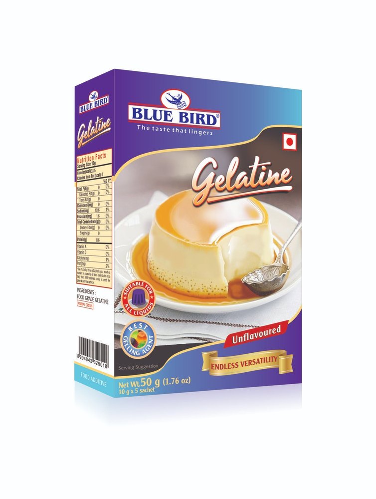 Blue Bird Gelatine, Packaging Type: Box, Packaging Size: 50 Gram