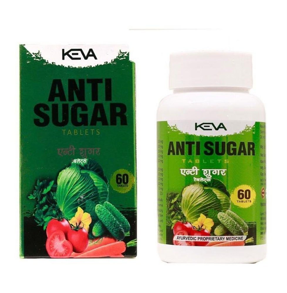 Keva Anti Sugar Tablets, For Diabetes, Packaging Type: Box