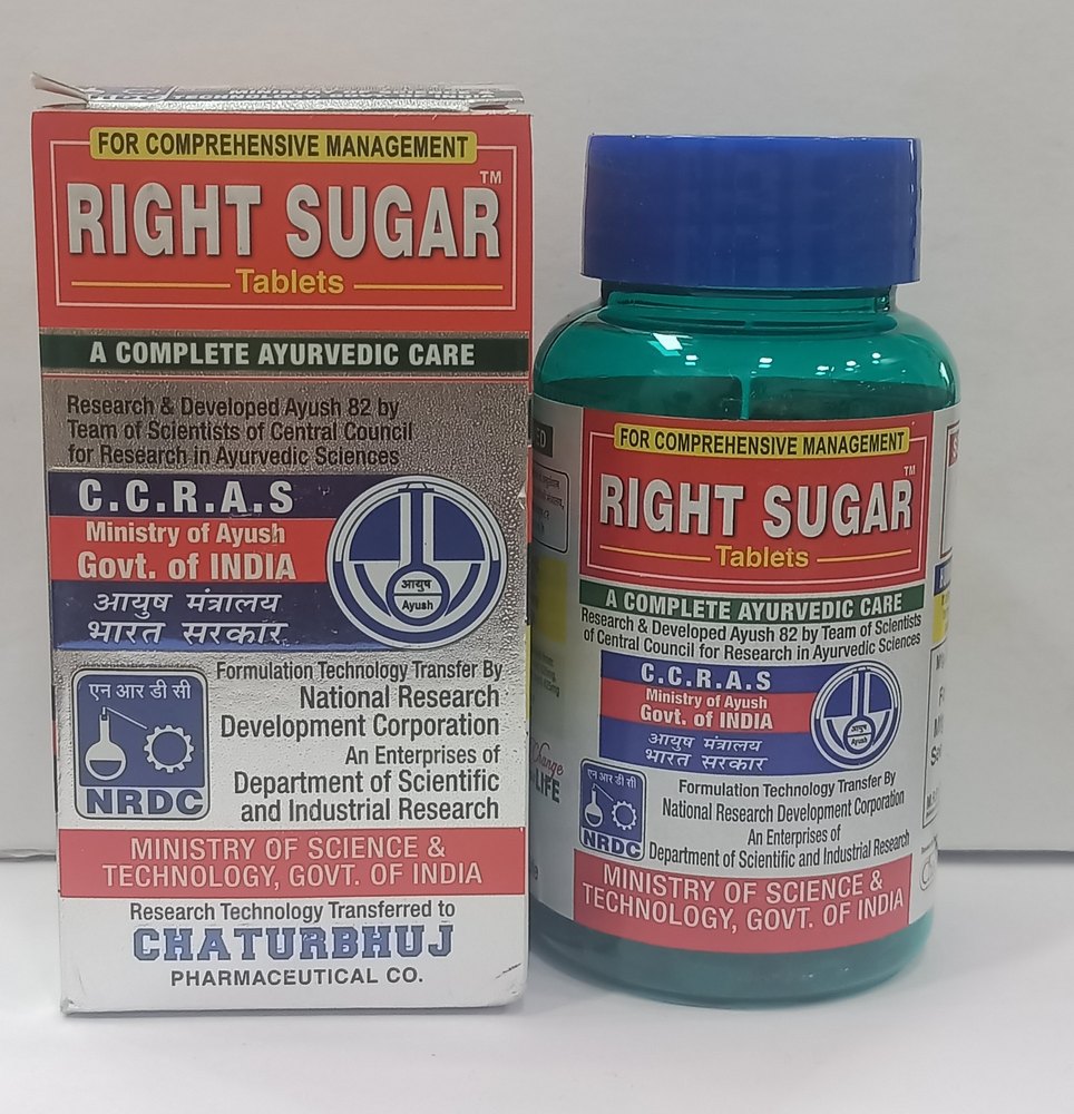 RIGHT SUGAR TABLETS, Packaging Type: Bottle