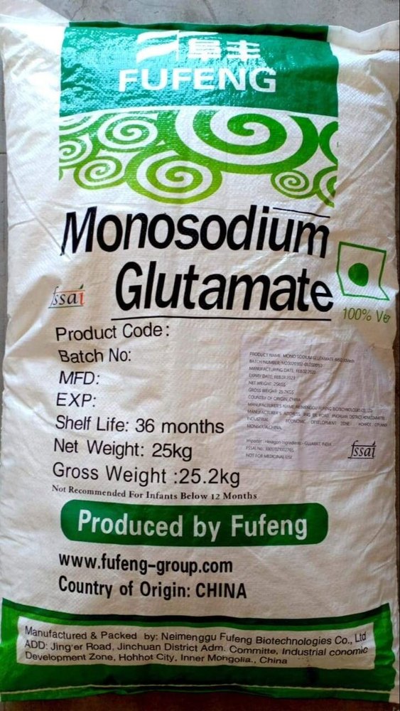 Monosodium Glutamate, Packaging Type: Bag, Packaging Size: 25 Kg