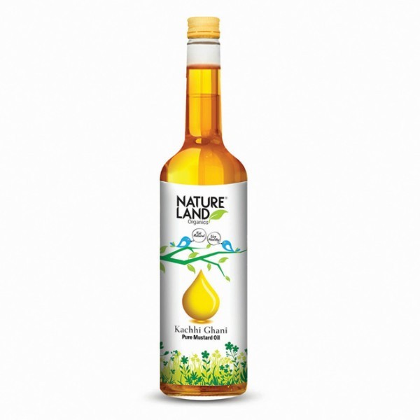Nature Land Organic Mustard Oil 1 Ltr, Packaging Size: 1 litre, Packaging Type: Plastic Bottle