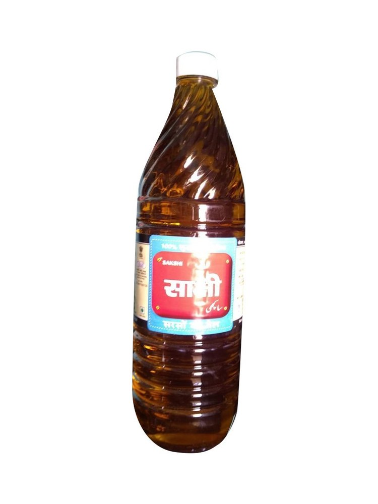 1 L Sakshi Mustard Oil, Packaging Type: Plastic Bottle