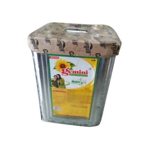 Mono Saturated Gemini Sun Flower Oil, 15 L , Packaging Type: Tin