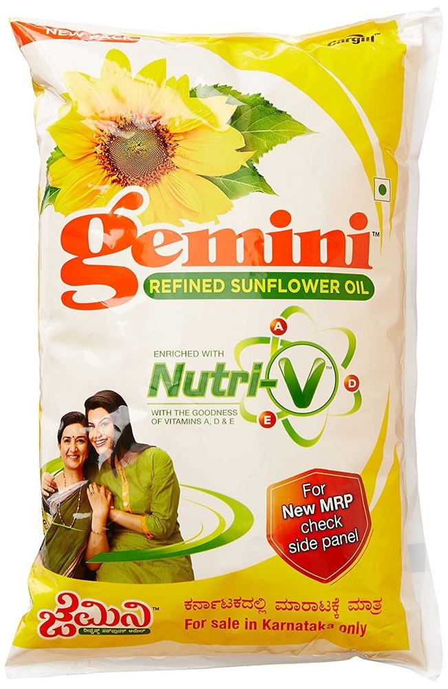 Gemini Sunflower Oil, Packaging Size: 1 litre, Speciality: Rich in Vitamin