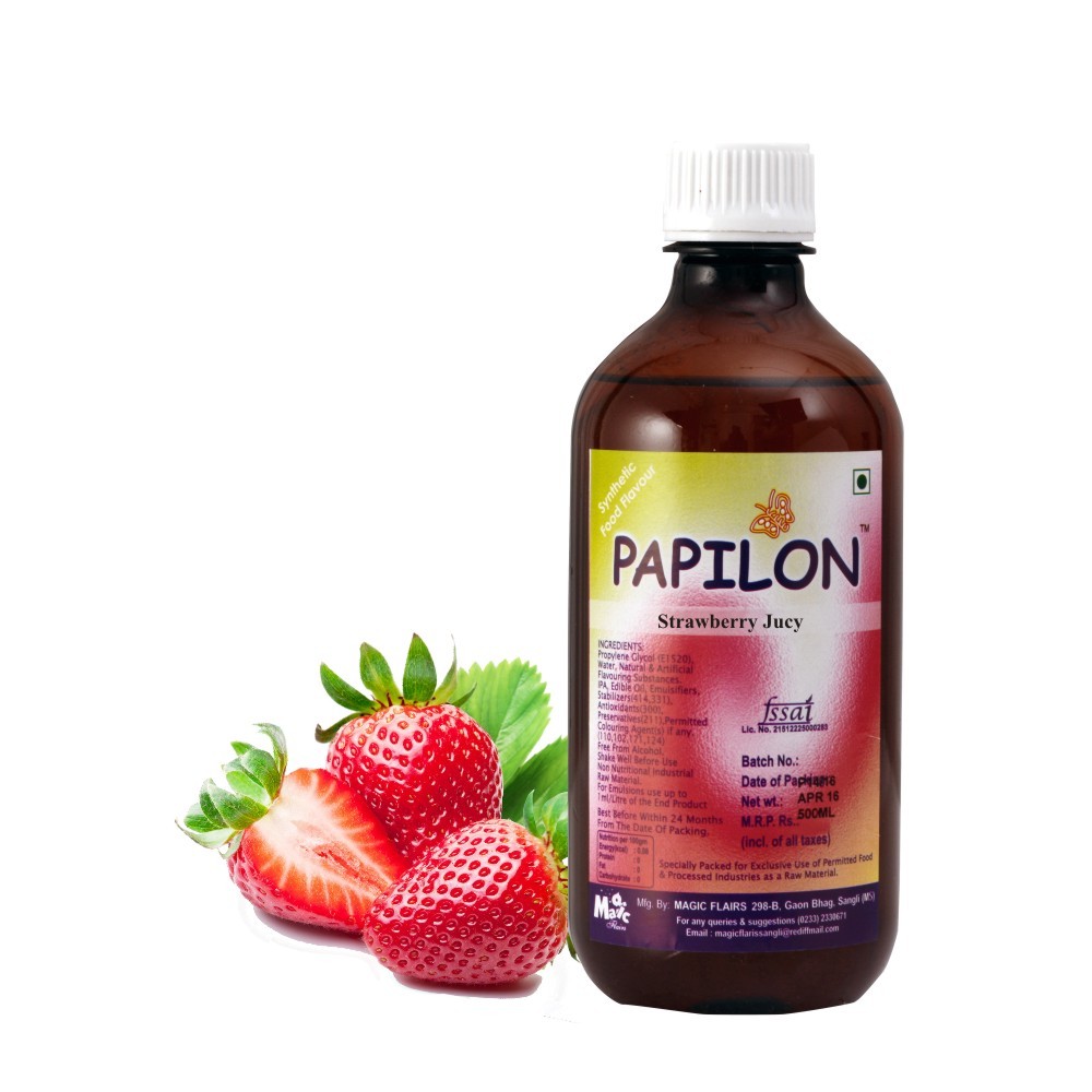 Papilon Concentrated Liquid Food Flavour Strawberry Juicy