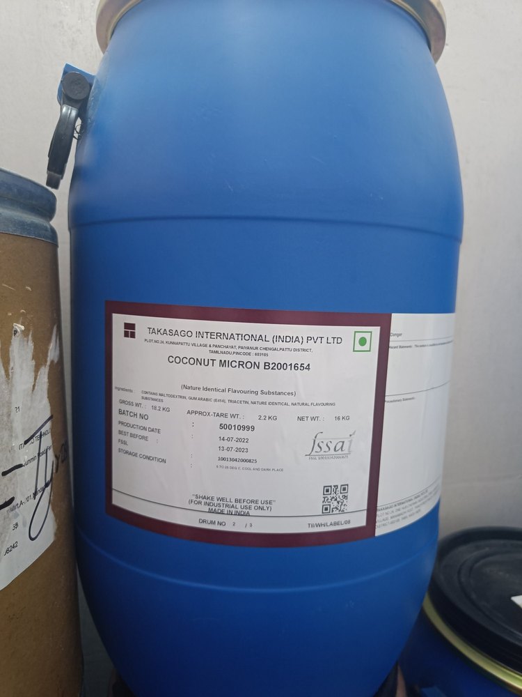 Takasago Coconut Flavour Powder, For Food Flavor, Packaging Size: 16 Kg