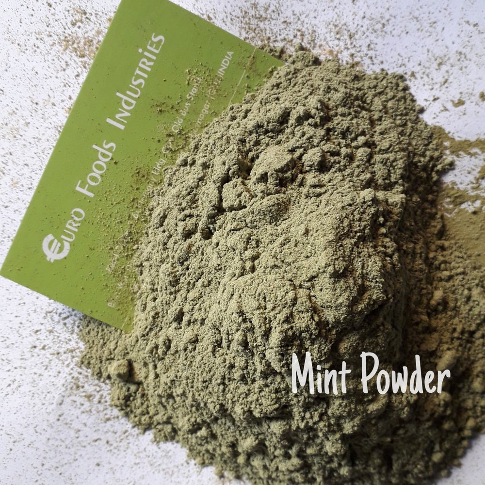 Dried Mint Pudina And Mentha Powder, Packaging Type: Plastic Bag, Packaging Size: 25 kg
