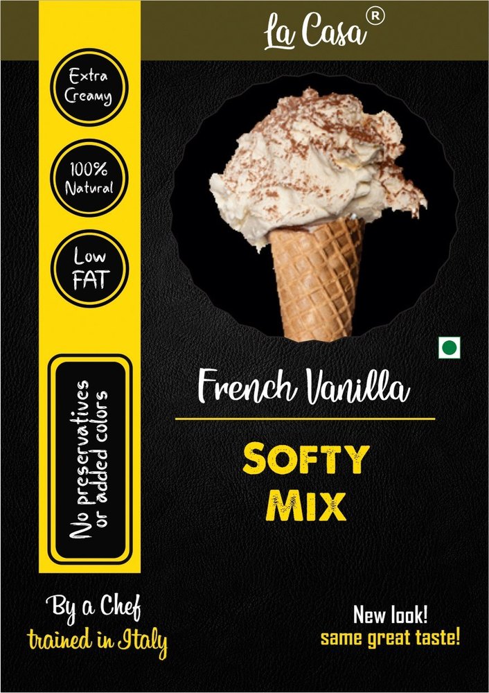 Powder La Casa Vanilla Icecream Softy Mix, Packaging Type: 5 kg Pouch