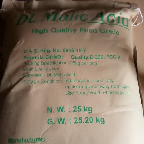 Powder Malic Acid Imported, Packaging Type: Bag, Packaging Size: 25 Kg