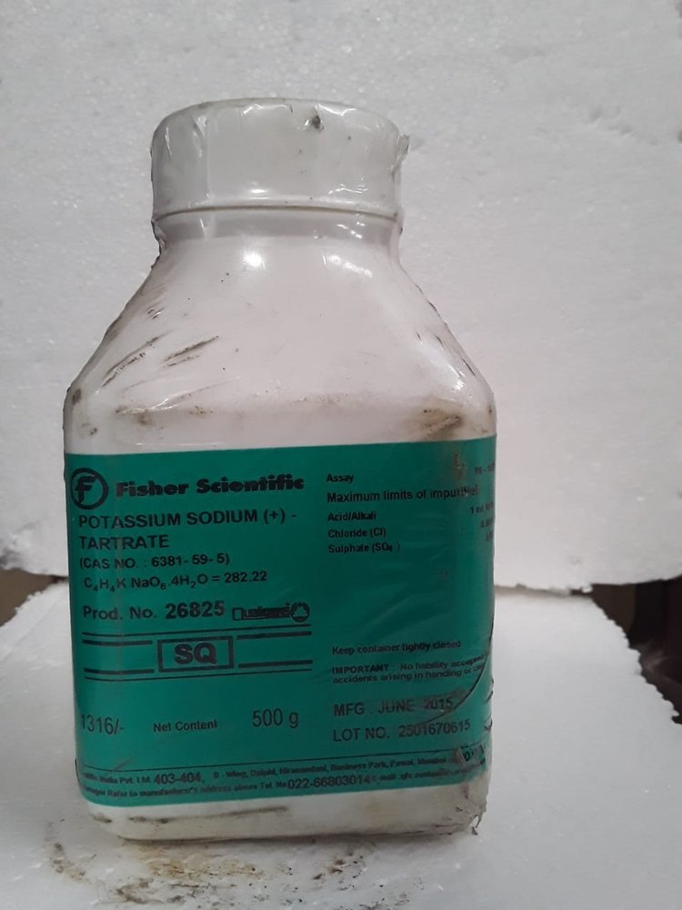 Potassium Sodium Tartarate, Packaging Type: 500ml