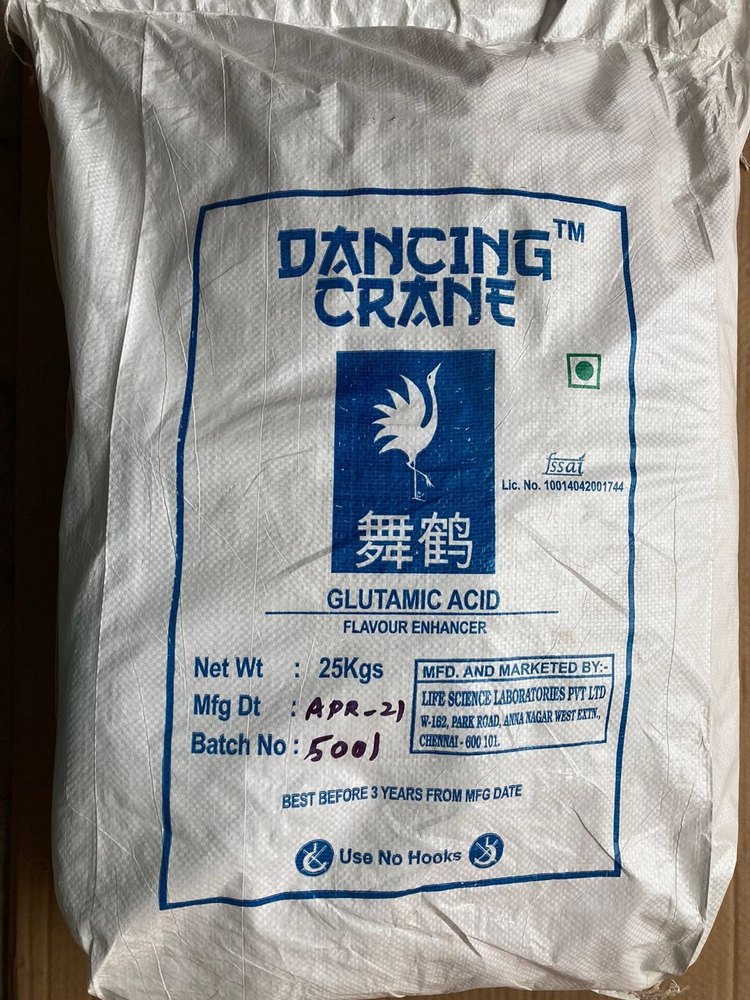 Glutamic Acid, For Food, Packaging Type: Bag