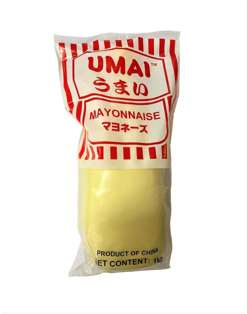 White Umai Imported Mayonnaise 1 Kg, For Salads, Packaging Type: Pouch