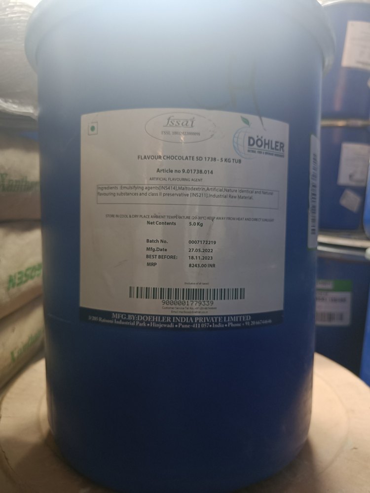 Dohler Choclate Flavour Powder, Packaging Type: Drum, Packaging Size: 5 Kg