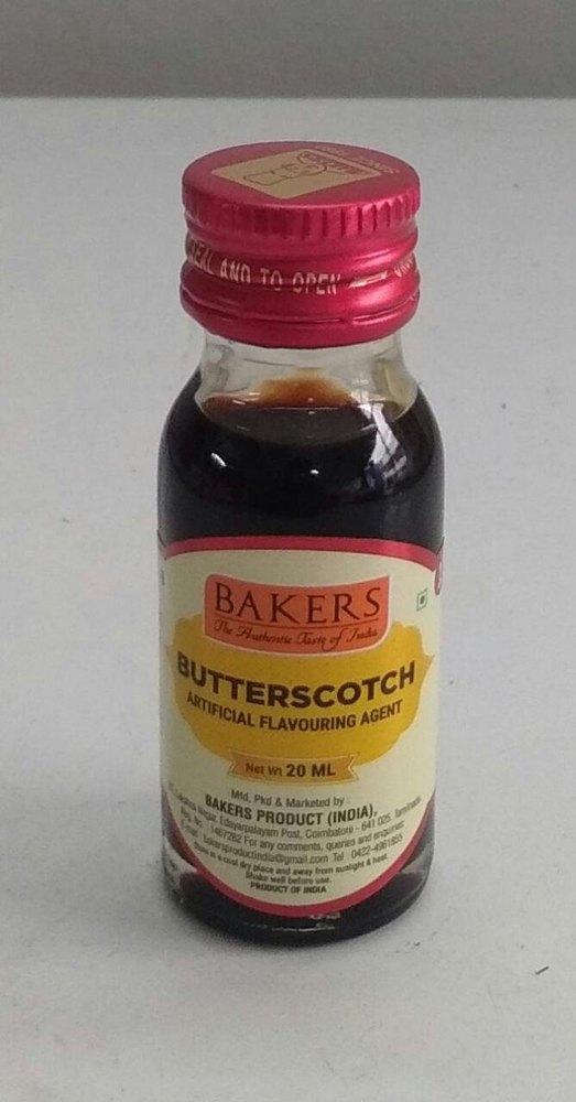 Butterscotch Flavour, For Bakery Items, Packaging Size: 20 ML