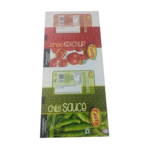 Printed Tomato Ketchup Packaging Sachet