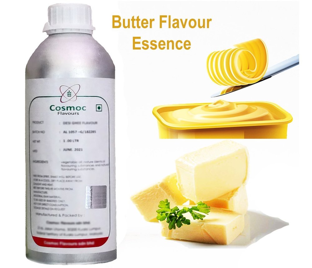 Liquid Butter Flavour Essence, For Bakery and Dairy Products, Packaging Size: 5 Kilograms