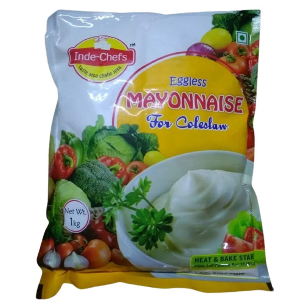 Inde Chef\'S Eggless Mayonnaise, Weight: 1 kg, Packaging Type: Packet