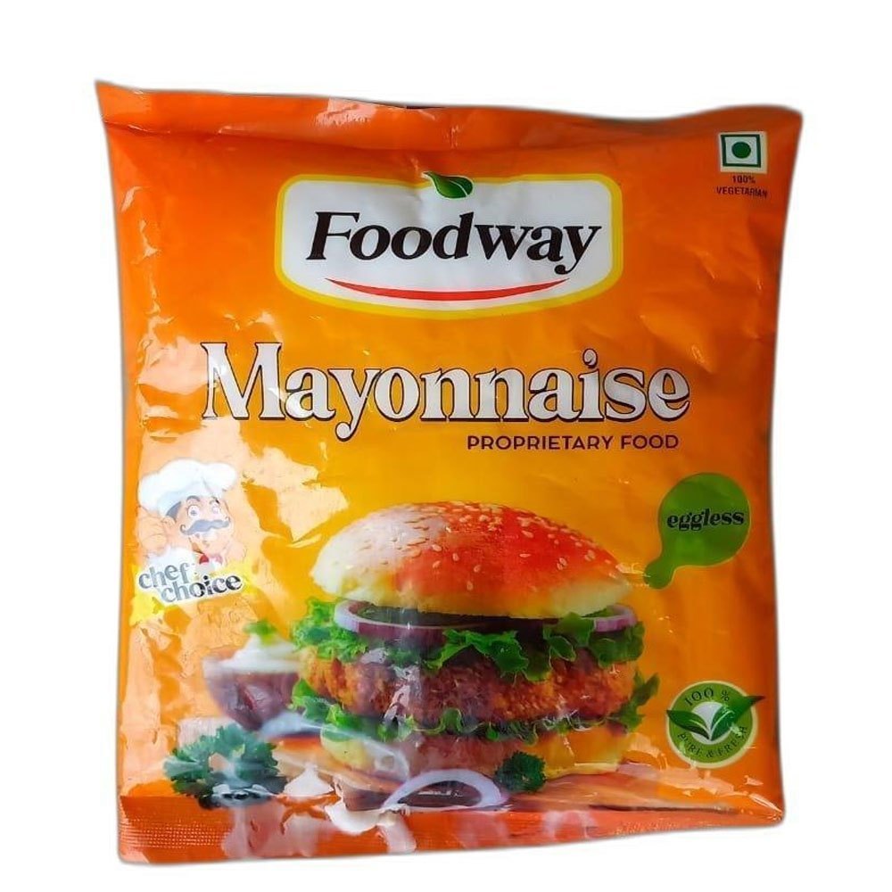 Foodway White Mayonnaise, For Burgers, Packaging Type: Packet