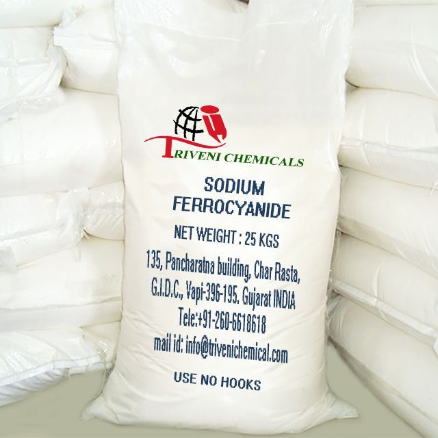 Chemical Grade Powder Sodium Ferrocyanide, Packaging Size: 25