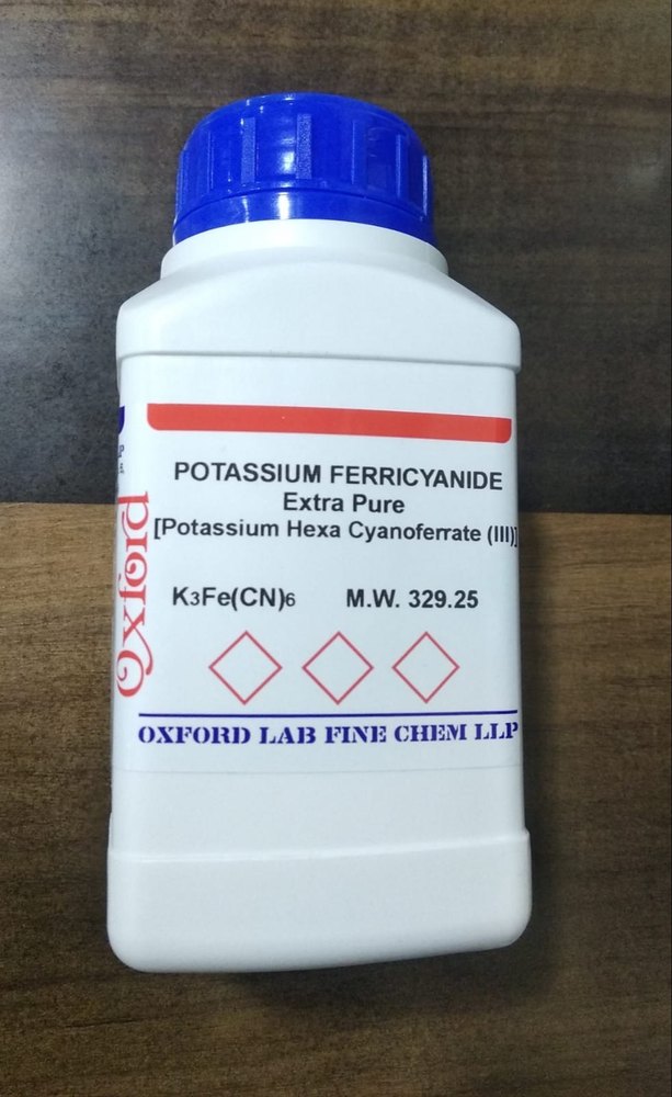 Ruby Red Crystalline Analytical Grade POTASSIUM FERRICYANIDE, 98%, 13746-66-2