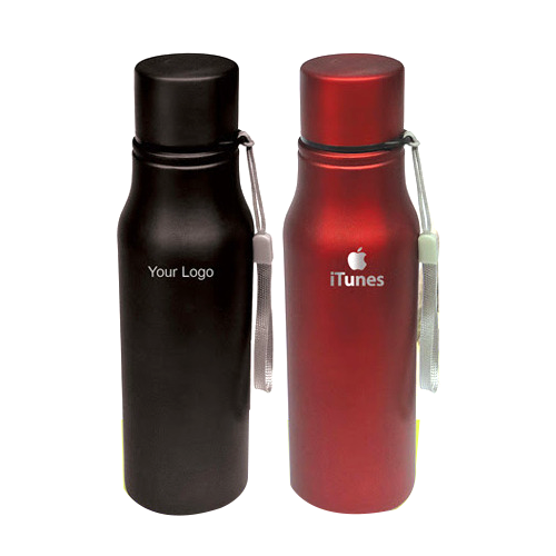 Red & Black 850 mL Steel Water Bottle for Promotional