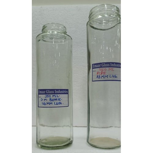 D.p And Pipe Bottle Emaar Glass Bottle, Capacity: 350 Ml, 450 Ml, Lug Cap