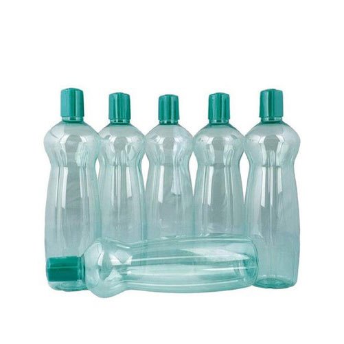 Green PET Plastic Water Bottle, for Water Storage, Capacity: 1 Liter