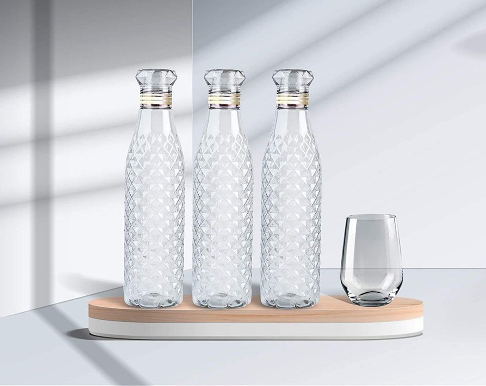 Crystal Clear Plastic Water Bottle, For Household