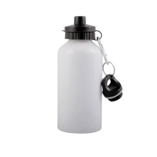 SuperBlanks Aluminium Sipper Bottle 500ml Sublimation Printable Blanks White Fit Cap