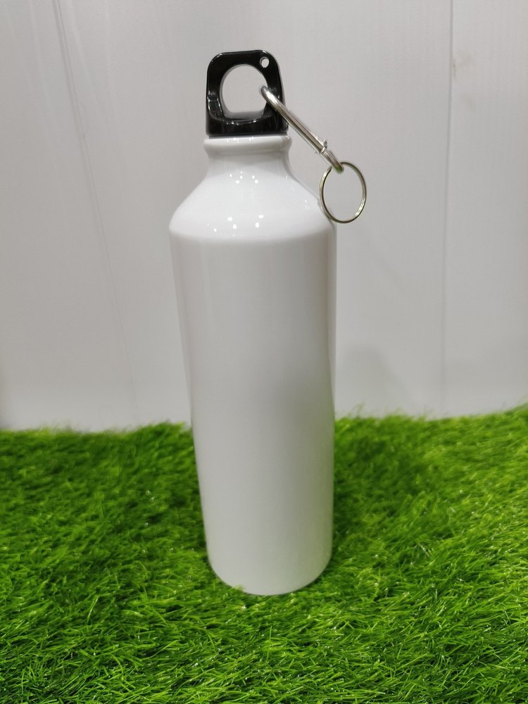 White 750 Ml Imported Aluminium Steel Bottle Sublimation