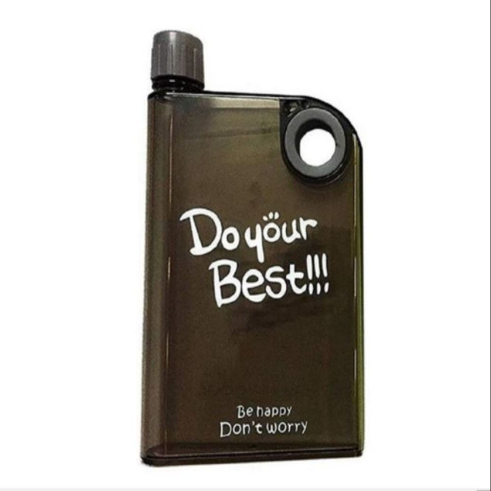 Kitchen Storage Notebook Size Plastic Bottle - 400 ml (Black Color)