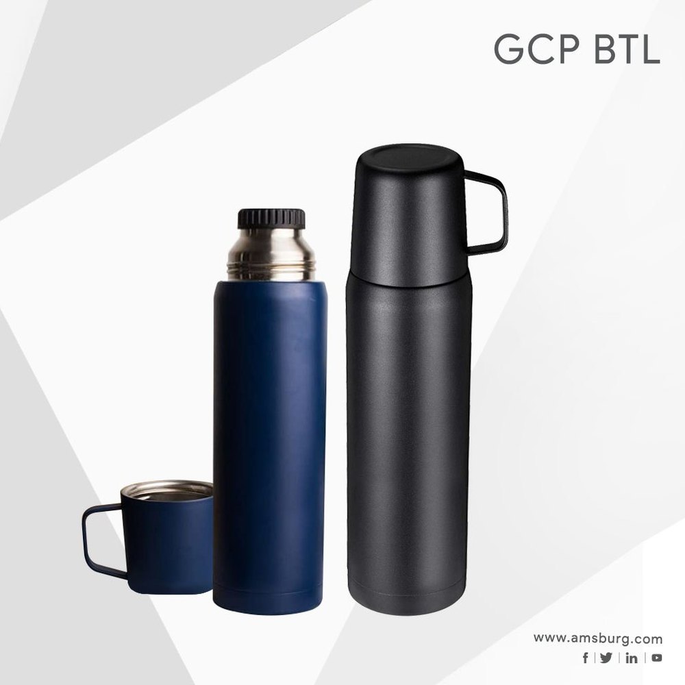 AMSBURG Steel Bottle Flask, For Office, Capacity: 1000 Ml