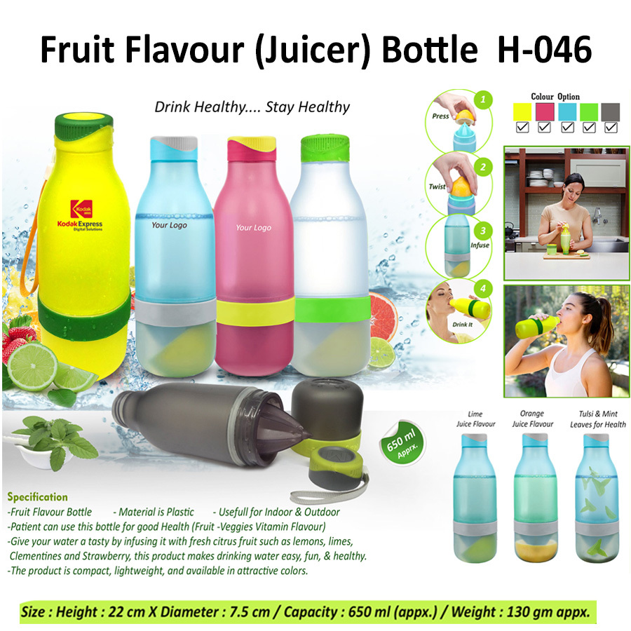 Fruit Flavor (Juicer) Bottle H-046, Capacity: 650ml