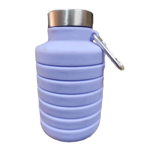 Screw Cap Silicone School Water Bottle