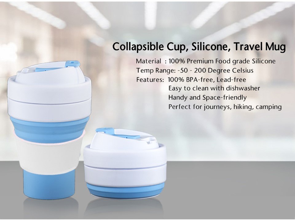 Silicone Rubbery Foldable Sipper
