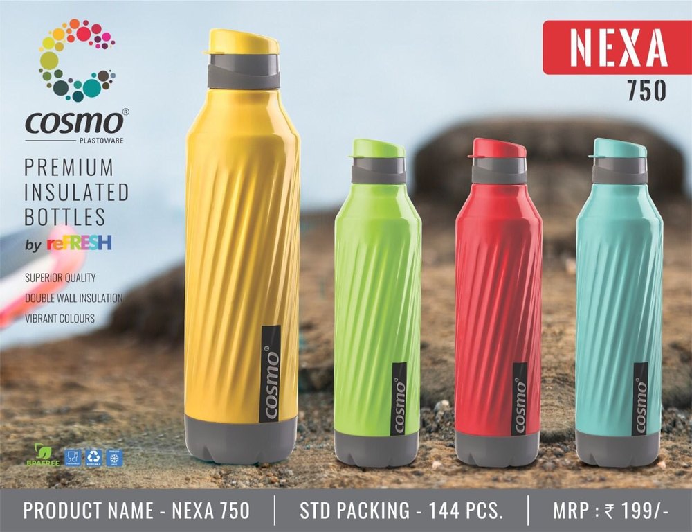 cosmo Nexa 750 Premium Insulated Water Bottles, Capacity: 750ml