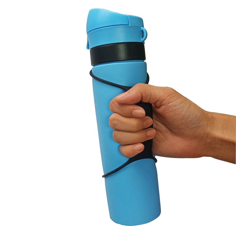 Silicone Foldable Water Bottles, Capacity: 500 mL