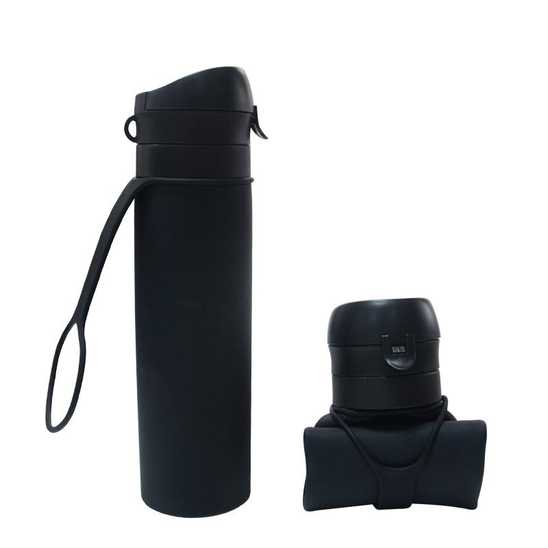 Foldable silicone water bottle 500 ml